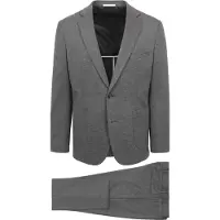 Suitable Traje De Punto Antracita Gris talla
