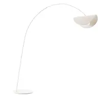 LUCANDE Lámpara LED arqueada Tamani, beige, 220 cm, atenuable hasta cálido