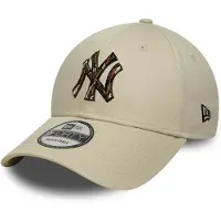 New Era Gorra '9FORTY Outline Camo New York Yankees MLB' beige