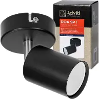 Adviti Advitit DOA SP 1: Lámpara de techo y aplique de pared, modelo foco GU10, máximo 2 x 50 W, IP20. Bombilla se vende por separado