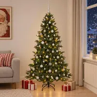 Syfax Árbol de Navidad artificial con bolas 180 cm 300 LED