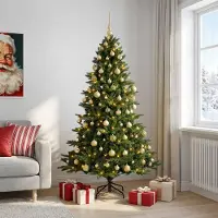 Syfax Árbol de Navidad artificial con bolas 180 cm 300 LED