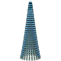 Syfax Árbol de Navidad LED 270 cm 648 LED Azul Acero Verde