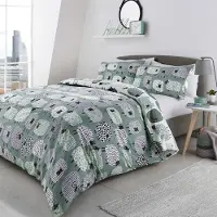 Merkloos Juego de funda de edredón de tamaño King, diseño reversible, con 2 fundas de almohada de poliéster y algodón