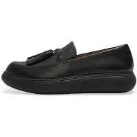 FitFlop para mujer. JHR-090 Mocasines de Piel Iq-Comff negro (38), Plano, 1 a 3cm, Ninguno, Casual, outlet 2026.