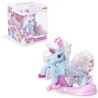 GALUPY Unicornio Calendario de Adviento Niña Rainbow Swarovski Figura Cristal Swarovski como Highlight Lovely