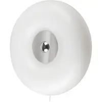 Osram Aplique de pared LED Decor Lunea, blanco, Ø 30 cm, cristal, CCT atenuable