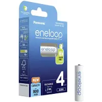 Panasonic Pila Recargable Bk-4mcde/4be 800mah 4 Unidades
