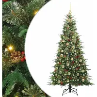 Syfax Árbol de Navidad artificial con ramas articuladas Verde 210 cm
