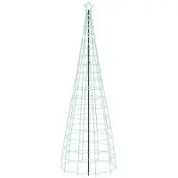 Syfax Árbol de Navidad LED 300 cm 390 LED Multicolor Acero Negro