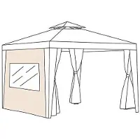 Merkloos Cortina para jardín resistente al agua, ideal para exteriores