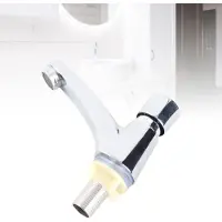 Markenlos Grifo con retardo de tiempo para cocina y baño, grifo automático y ahorrador de agua con temporizador para uso en lavabos