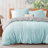 Merkloos Juego de funda de edredón de microfibra cepillada, 220x240 cm, con 2 fundas de almohada de 80x80 cm, compatible con camas de 135/150 cm