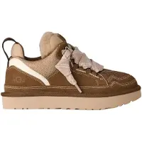 Ugg para mujer. 1144032 Zapatillas de Piel Lowmel marrón medio (37), Plano, Cordones, Casual, outlet 2026.