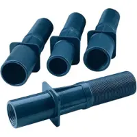 AstralPool 00322, Ø2´´ + Int Ø 2´´, Int L150mm, tubo de PVC para pared de piscina con conexión roscada para piscinas de hormigón, 50 mm gris, 150 mm gris, 150 mm