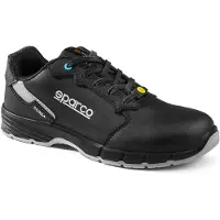 Sparco Targa ESD S3, calzado de seguridad unisex para bomberos, en color negro y gris, talla 40 EU