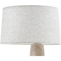 LUCANDE Lámpara de mesa Peyton de , beige veteado/beige, 48 cm
