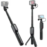 Telesin Trípode selfie con batería externa y control remoto para GoPro