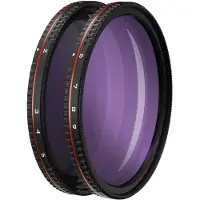 FreeWell Filtro De Cámara Dslr/dslm Fw-82-ald Hard Stop Variable Nd Threaded 2-5 Stop 6-9 Stop All Day Kit