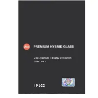 Leica 19622 Cristal Híbrido Protector de Pantalla Tamaño 1