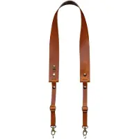The Hantler Cámara Correa para el cuello Castaño / Latón