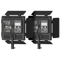 Swit CL-40D Kit de 2 luces de panel bicolor sin ventilador y trípodes de fácil instalación