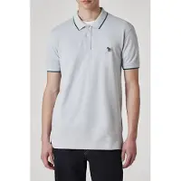 Paul Smith Mens Slim Polo Ss Zeb Badge Grey Talla: S | Polos Outlet | Hombre | Gris