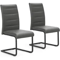Vicco Silla basculante Salvo Gris/Negro Lote de 2, Model 61375