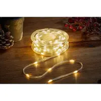 Eureka Guirnalda de luces LED de dos tonos, 200 LEDs por color, baja tensión, luz cálida/fría, 9 modos, 15 metros