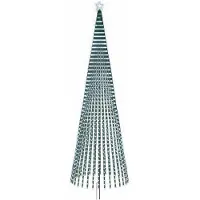 Syfax Árbol de Navidad LED 500 cm 1524 LED Blanco frío Acero Negro