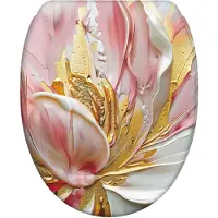 Sanilo Asiento de inodoro con sistema de cierre suave y sistema de fijación rápida, color Magnolia. Asiento de inodoro directamente del fabricante. Tapa de inodoro, asiento de inodoro