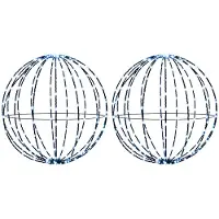 Syfax Luz de adorno navideño 2 uds. 192 LED Azul Diámetro 30 x 32 cm
