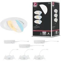 Paulmann Juego de 3 focos empotrables LED Aumus
