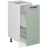 Vicco Armario de farmacia R-Line Mint casa de campo/Blanco 30 cm encimera Antracita, Model 71330