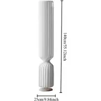 StarTech.com Lámpara de pie - Estilo Japandi Wabi Sabi - 140 cm - Pantalla de tela suave - LED - No regulable - Enchufe europeo