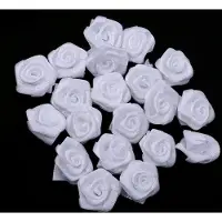 Merkloos Mini flores artificiales - 20 unidades - Blancas