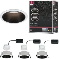 Paulmann Juego de 3 focos empotrables LED Cole