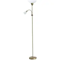 Rabalux 4068, color bronce, blanco, ideal para salón o estudio, IP20, casquillo E27, 1 bombilla, 100 W