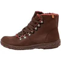 El naturalista para mujer. 254561112005_012 Botines de piel N5456 marrón (42), Plano, Cordones, Casual, outlet 2026.