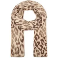 GUESS para mujer. W6BZ20Z1649 Bufanda Helen estampada marrón (OSFA), Casual, Animal print, Poliéster, outlet 2026.