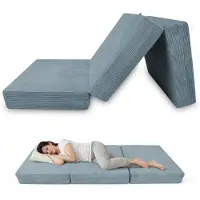 Merkloos Colchón plegable de 80x195 cm, cómodo y práctico
