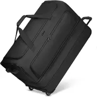 Redolz Bolsa de viaje Duffle Essentials de 2 ruedas, 80 cm, XL, Con asa expansible, tamaño especial negro