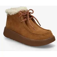 FitFlop para mujer. A9M-E48 Botas Gen-FF Shearling terracota (39), Marrón, 3 a 5cm, Ante, Cordones, Casual, outlet 2026.
