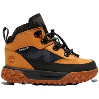 Timberland unisex para niños. TB1A66JG2311 Botines de Piel GreenStride Motion 6 marrón (22), Beige, Plano, Cordones, Casual, Outdoor, moda i