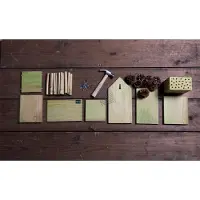 Markenlos Kit para construir un hotel para insectos, ideal para que los niños lo armen ellos mismos, incluyendo martillo y clavos
