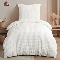 Merkloos Juego de funda de edredón de microfibra con fundas de almohada, 140 x 200 cm, de 2 piezas, ideal para el invierno