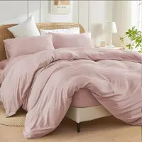 Merkloos Juego de funda de edredón para dos personas, fabricado en microfibra cepillada, de 200x200 cm, que incluye 2 fundas de almohada