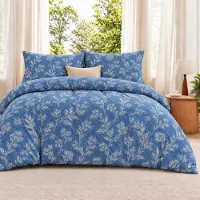Merkloos Juego de funda de edredón de franela, 135/140 cm, 220 x 240 cm, 100% algodón, con 2 fundas de almohada