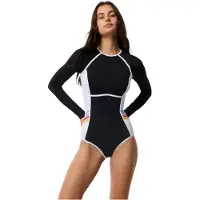 Rip Curl Shorty De Manga Larga Con Cremallera Trasera Para Mujer Swell Revival