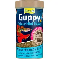 Tetra Guppy Colour Mini, alimento en escamas para peces Guppy, 250 ml